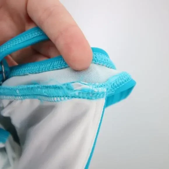 Lands End Aqua Blue Turquoise Twist Swim Tankini Top Size 6 NWOT - Picture 9 of 10